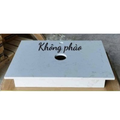 Bàn đá không phào 50x70x15 (Trắng)