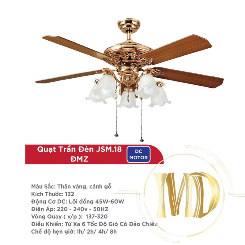 Quạt trần QT-JSM-18 (Quạt MD)