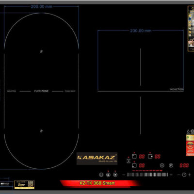 BẾP TỪ 3 VÙNG NẤU KASAKAZ KZ-TK 368 SMART (nhập khẩu)