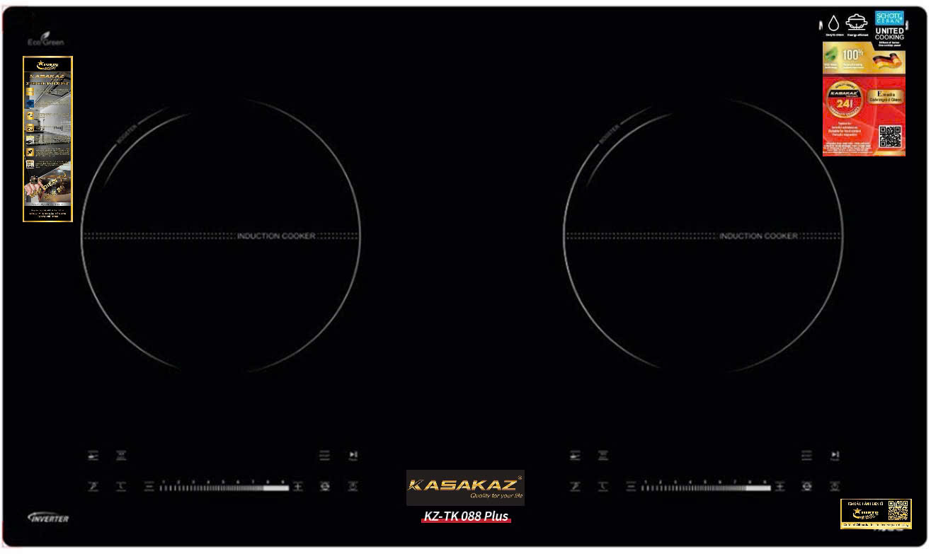 BẾP TỪ ĐÔI KASAKAZ KZ-TK 088 PLUS
