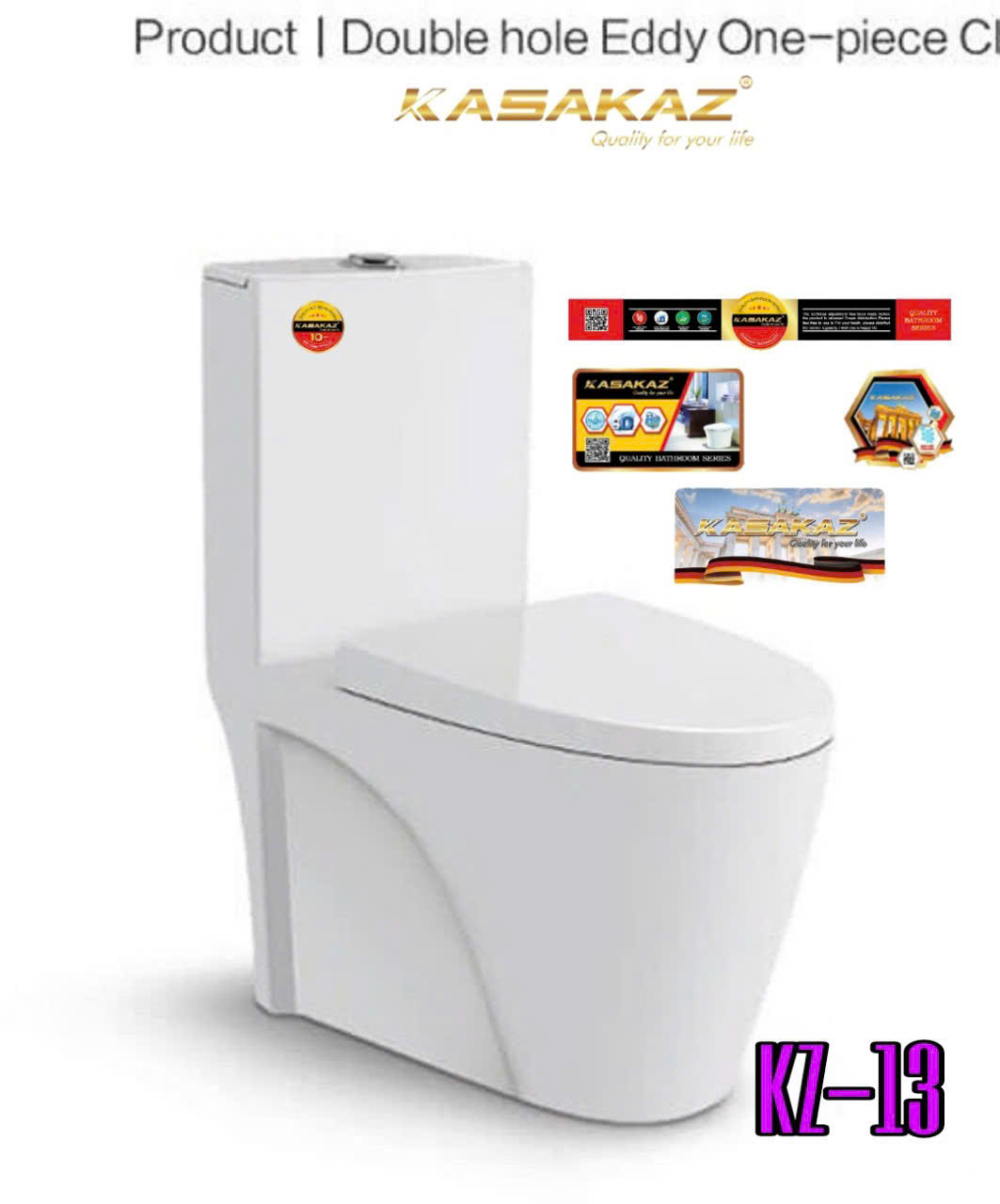 Bồn cầu một khối Tokyo ST/KZ-013 Bồn cầu một khối Tokyo ST/KZ-013