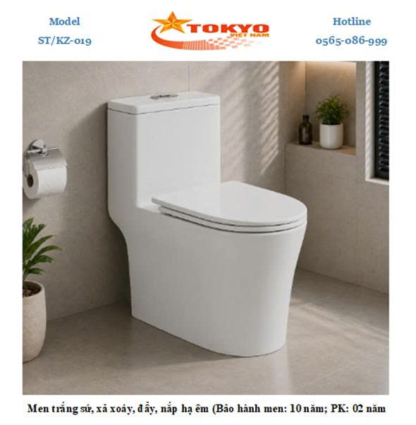 Bồn cầu một khối Tokyo ST/KZ-019