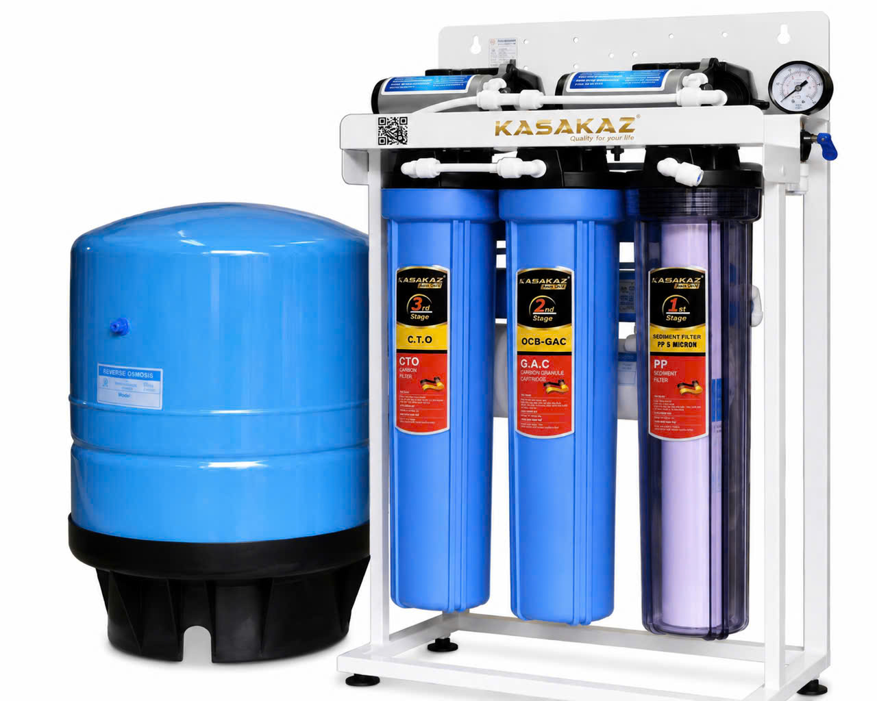 Máy lọc nước RO bán công nghiệp 50L/h Kasakaz KZ-50 Smart Pro Máy lọc nước RO bán công nghiệp 50L/h Kasakaz KZ-50 Smart Pro